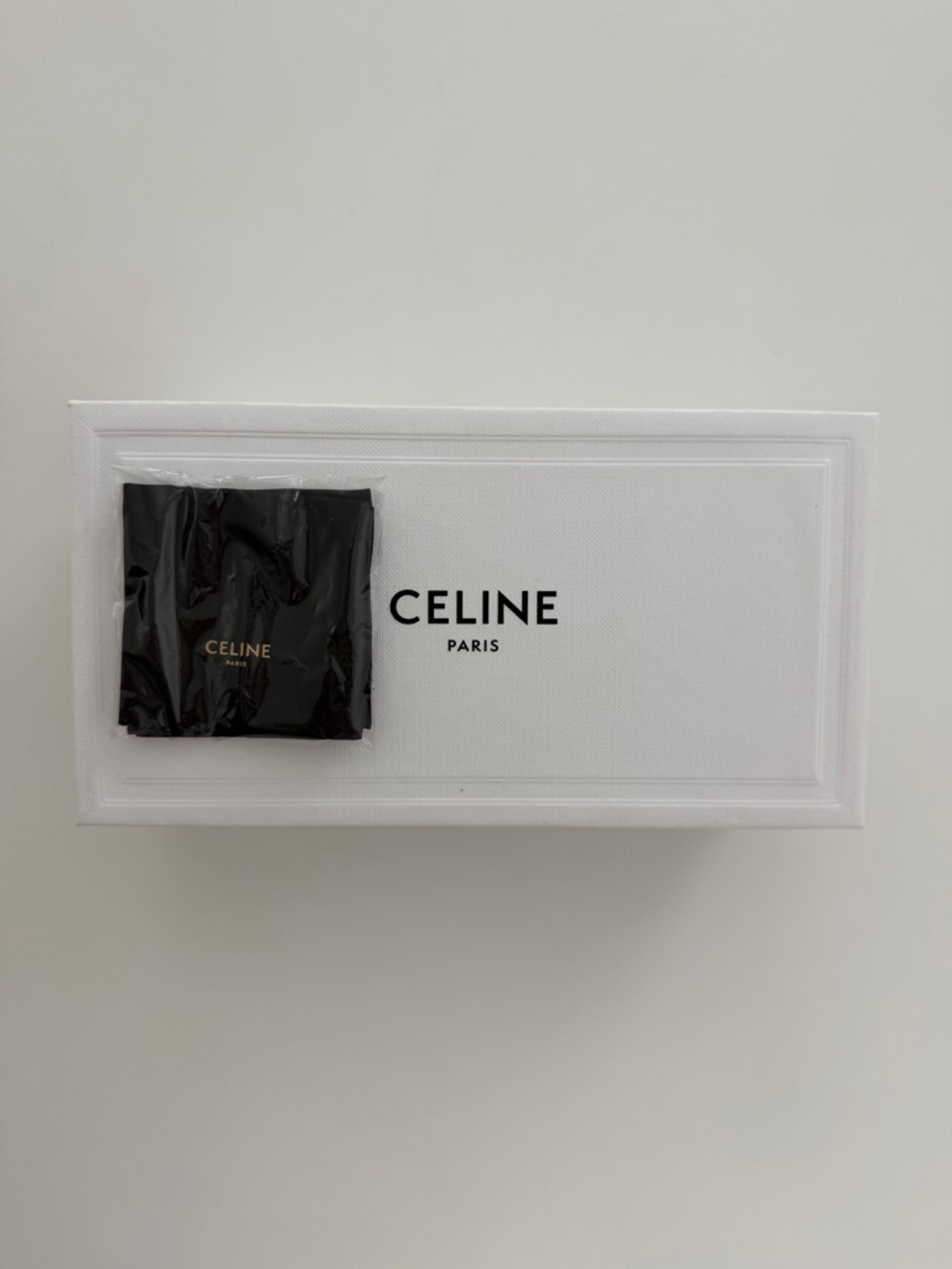 Celine Black Acetate Sunglasses with Gold Triomphe Logo - Picture 4 of 6